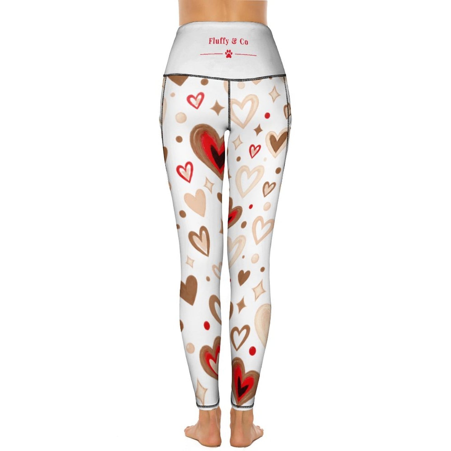 Custom Print Patterned Yoga Pants with 2 Pockets (All-Over Printing)