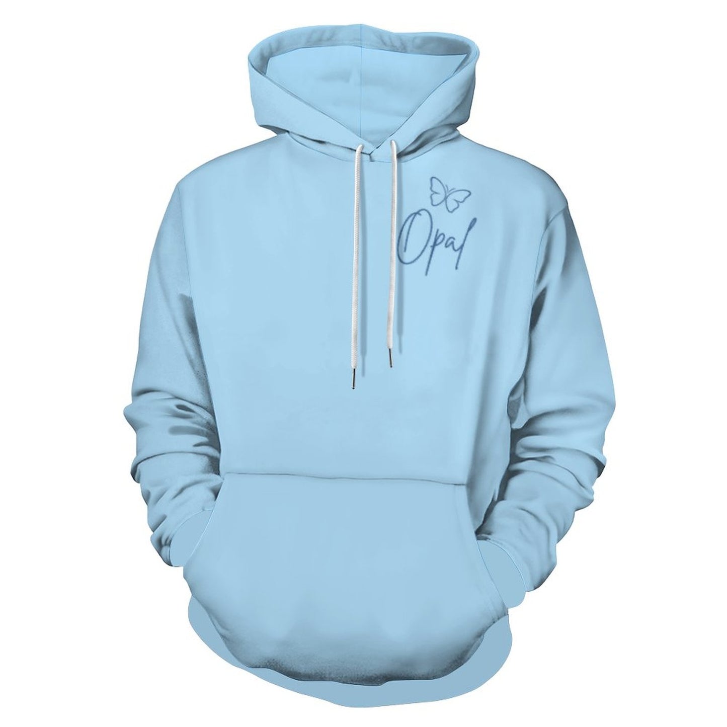 Hoodie bleu ciel uni – Collection OPAL