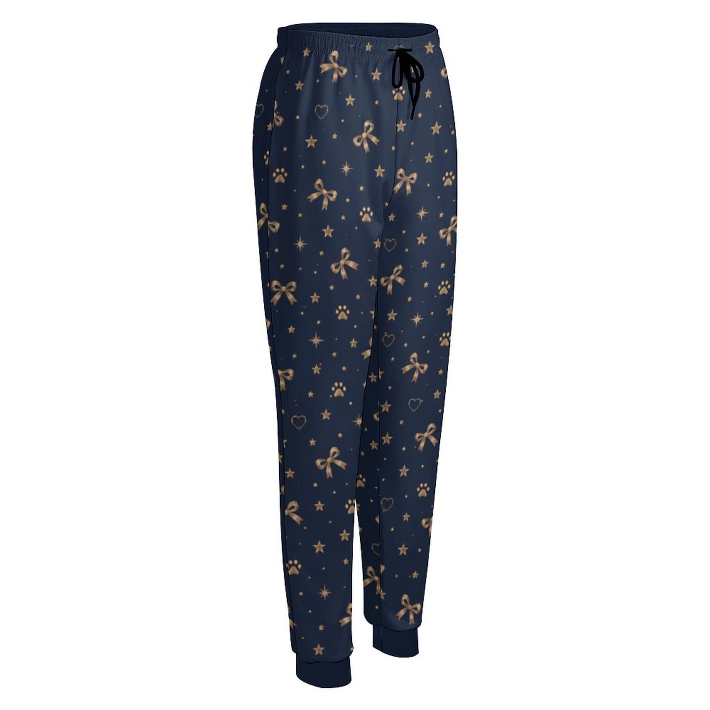 Pantalon jogging bleu nuit à motifs – Collection ELARA