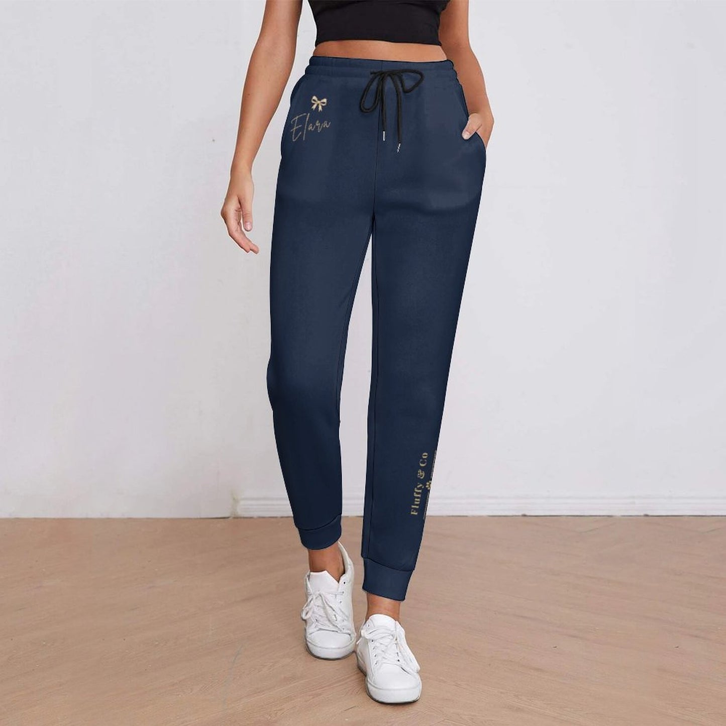 Pantalon jogging bleu nuit uni – Collection ELARA