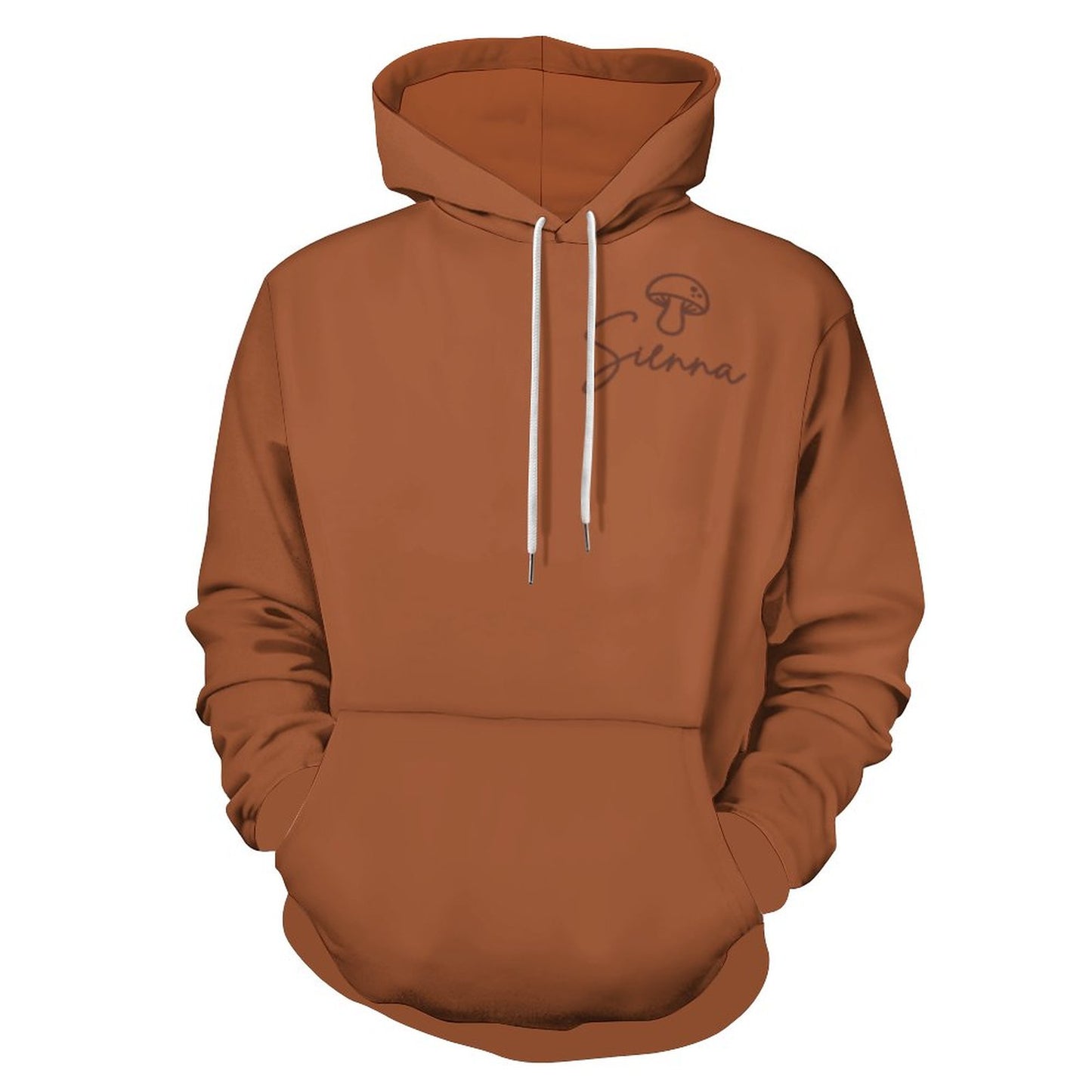 Hoodie brun terre cuite uni – Collection SIENNA
