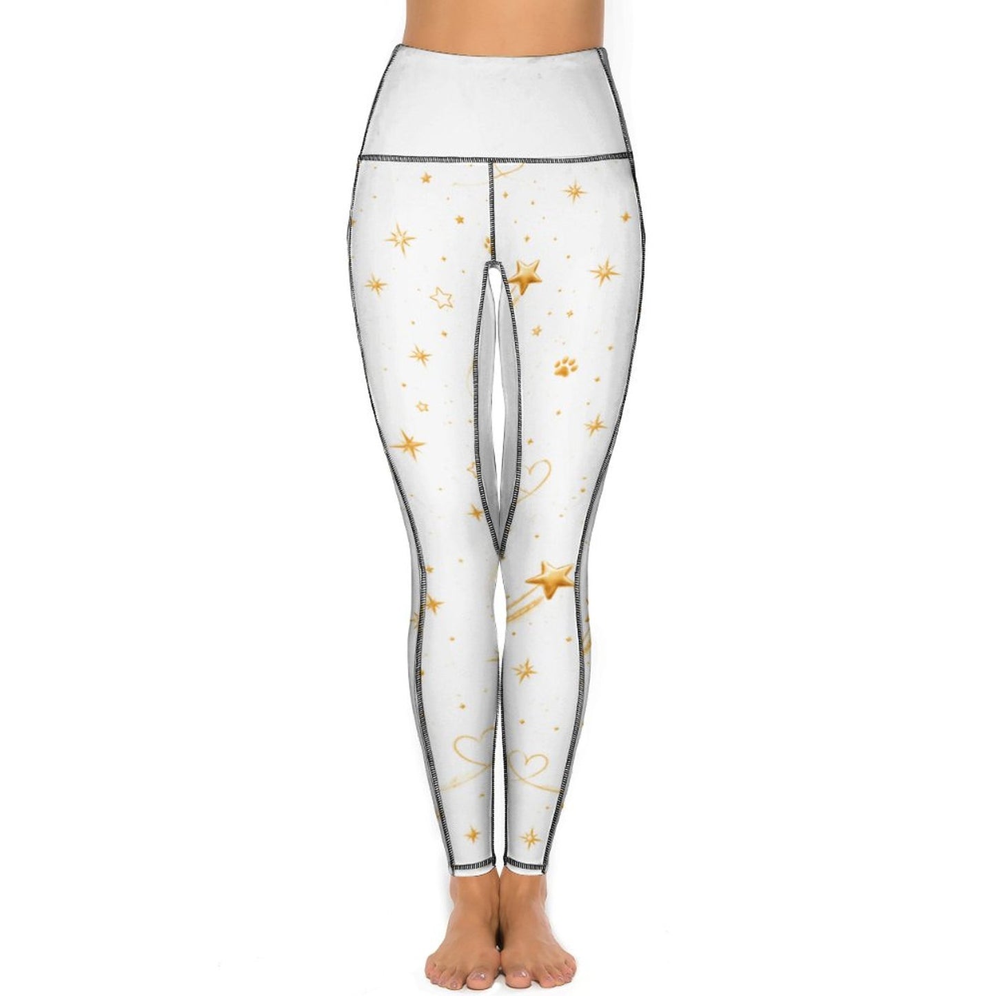 Legging signature blanc à motifs – Collection WILLOW