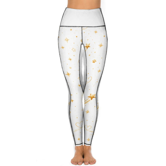 Legging signature blanc à motifs – Collection WILLOW