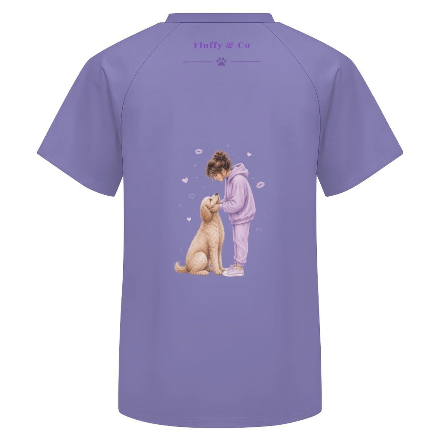T-shirt Dog Mom lavande Illustration – Collection NOVA