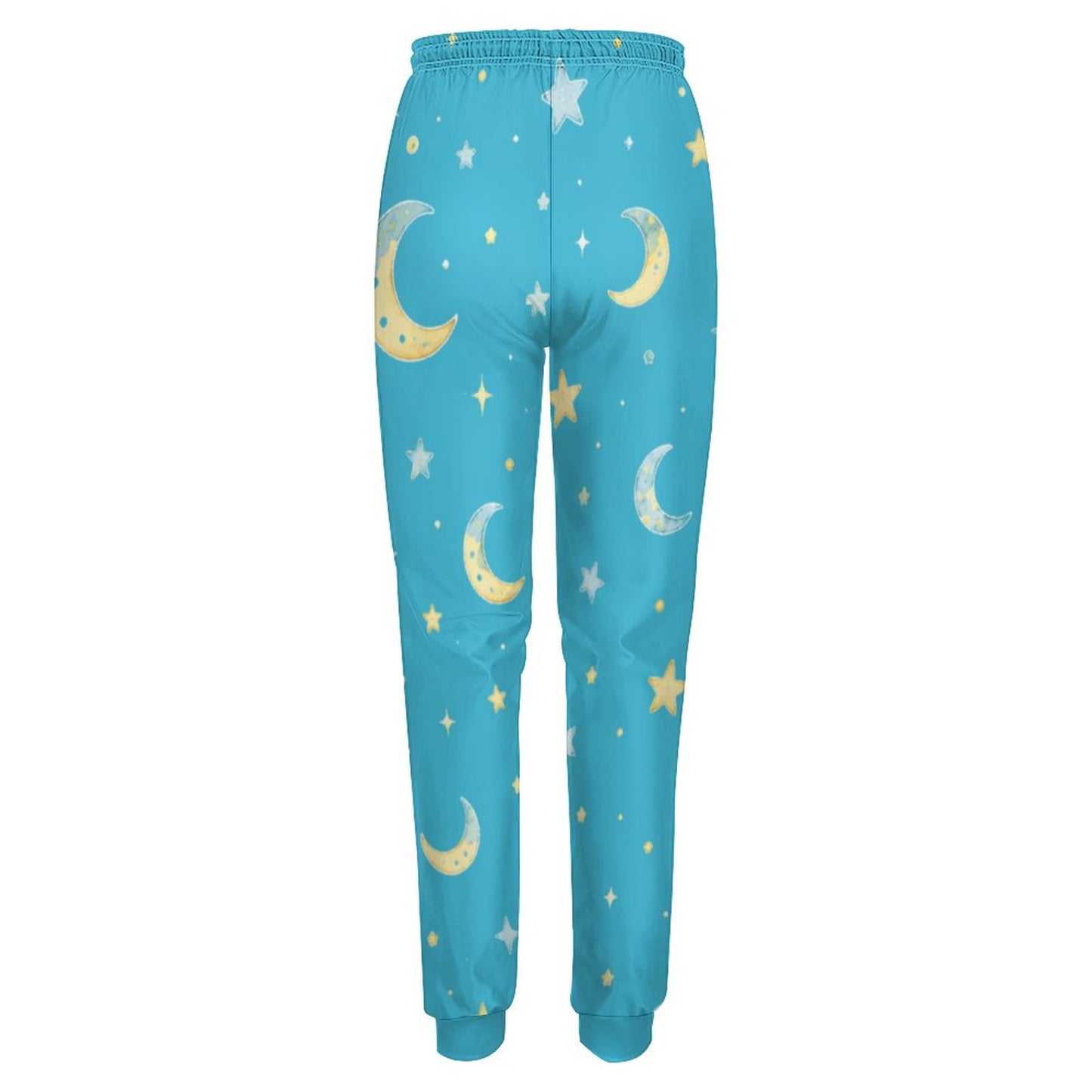 Pantalon de jogging turquoise à motifs – Collection LUNA