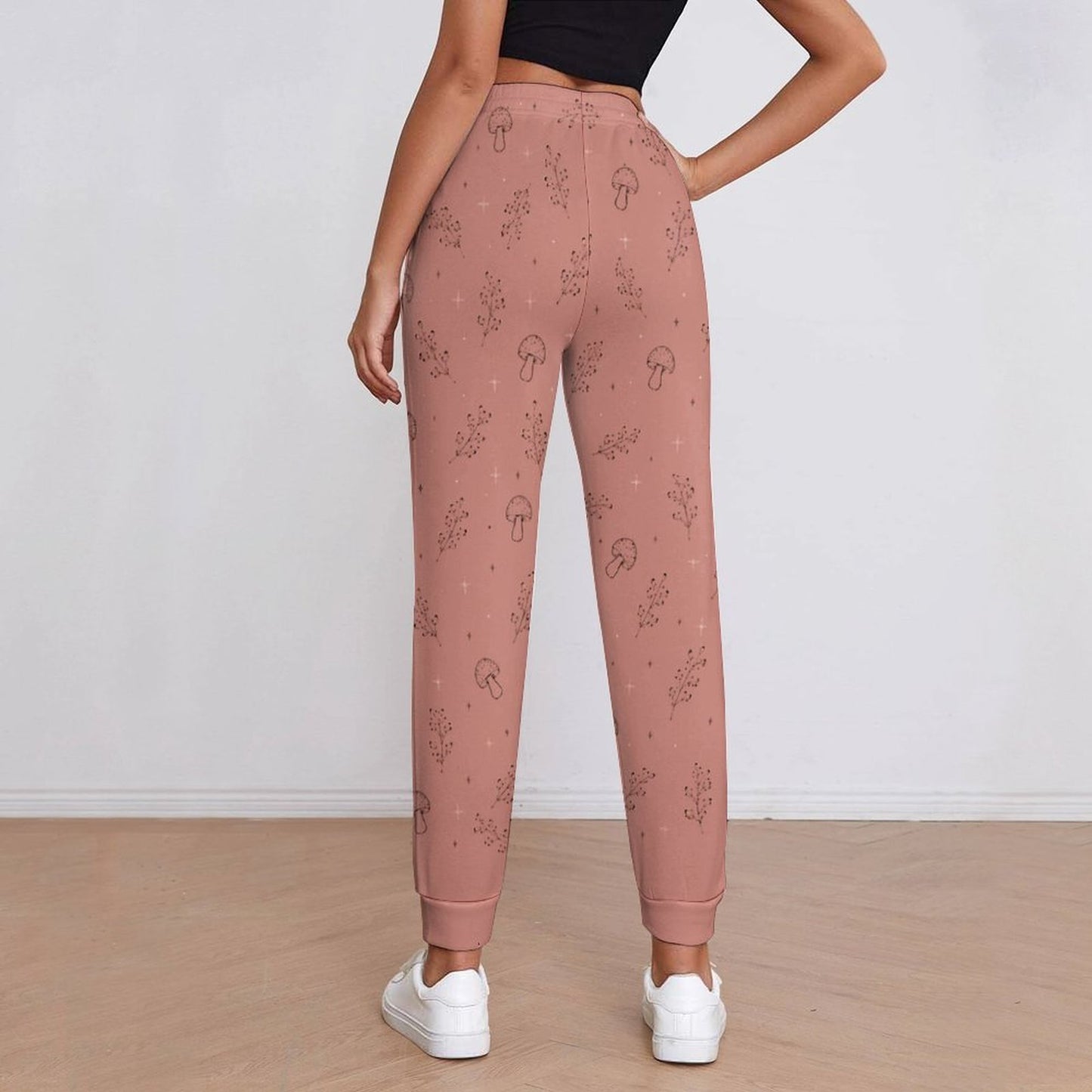 Pantalon jogging terracotta à motifs – Collection SIENNA