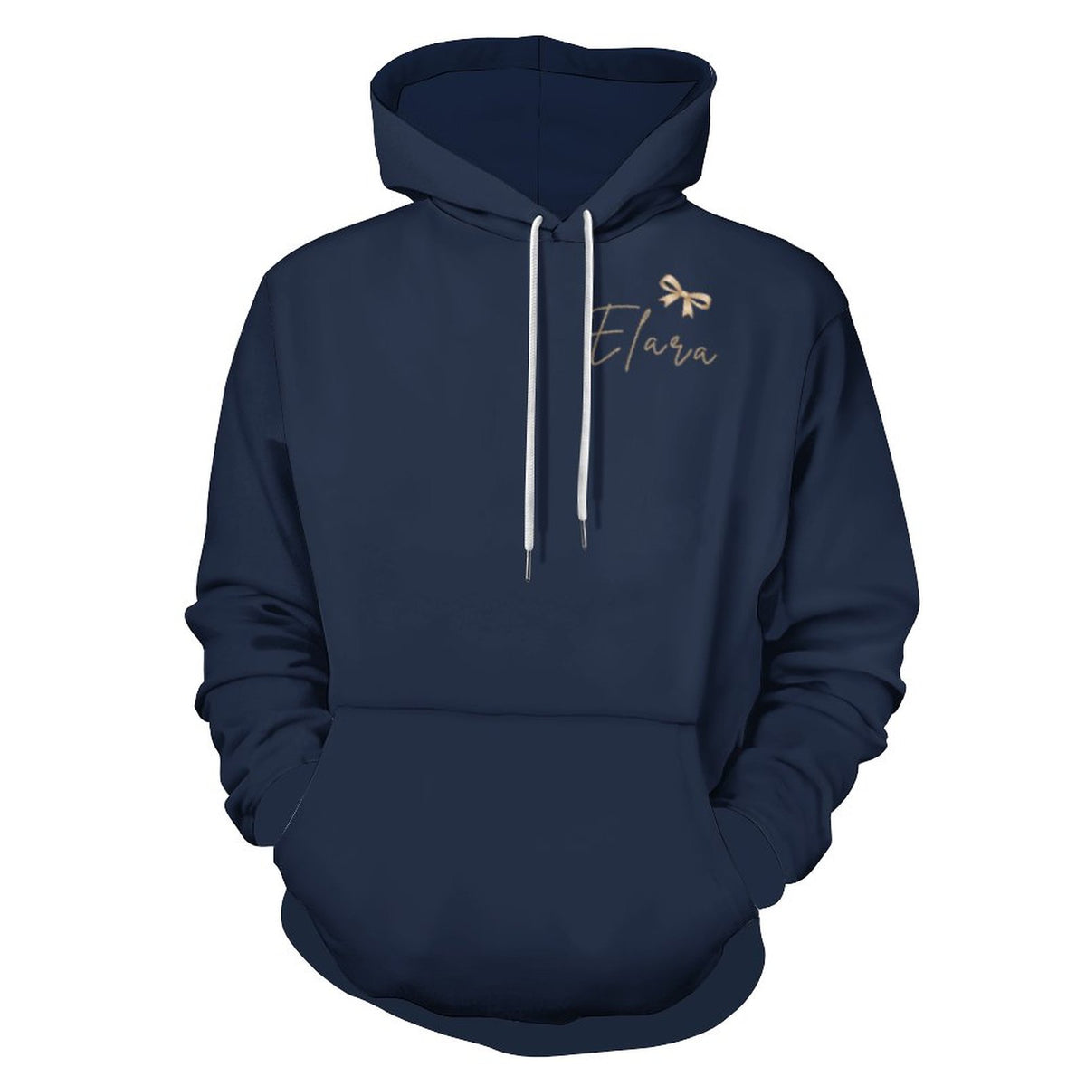Hoodie uni bleu nuit – Collection ELARA