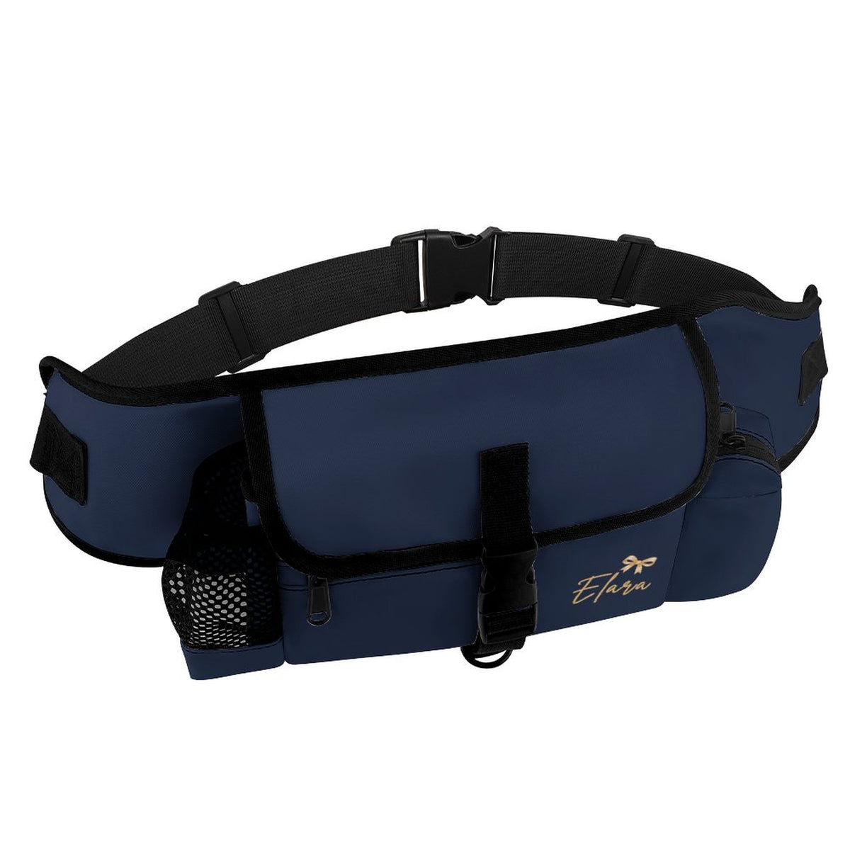 Pochette de promenade bleu nuit Signature – Collection ELARA