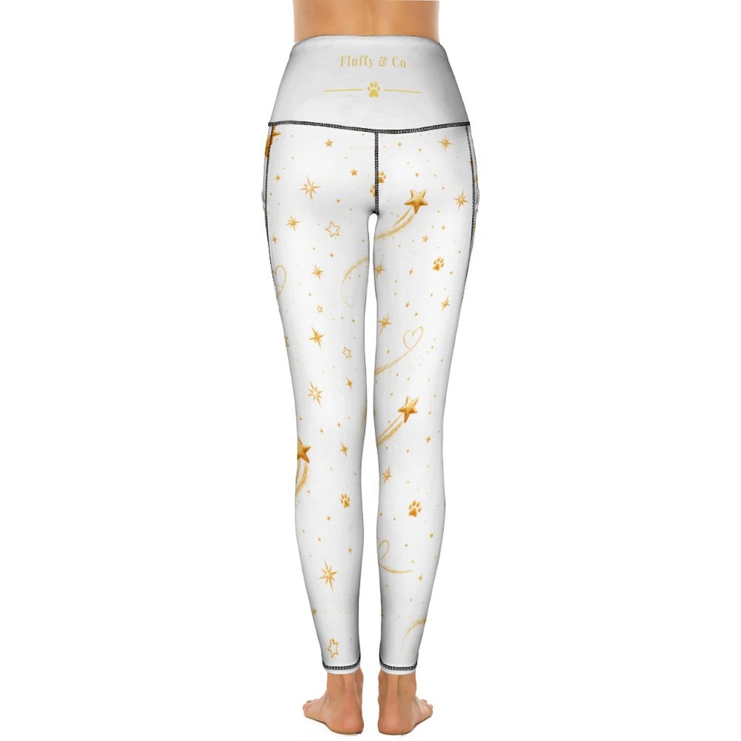 Legging signature blanc à motifs – Collection WILLOW
