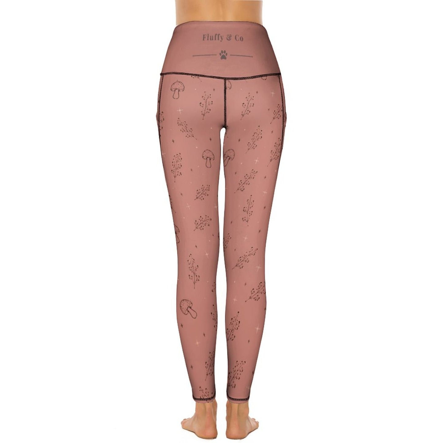 Legging terracotta à motifs pour femme – Collection SIENNA