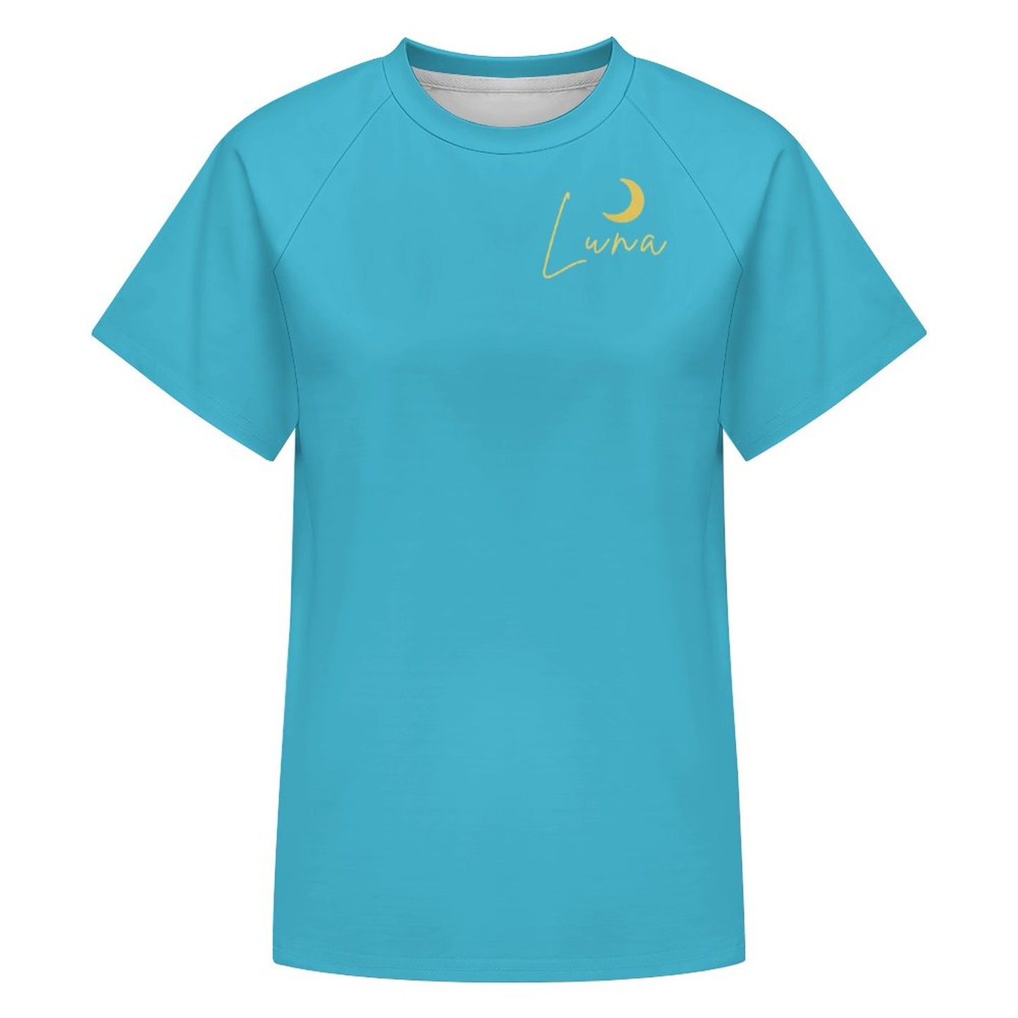 T-shirt Dog Mom turquoise uni – Collection LUNA
