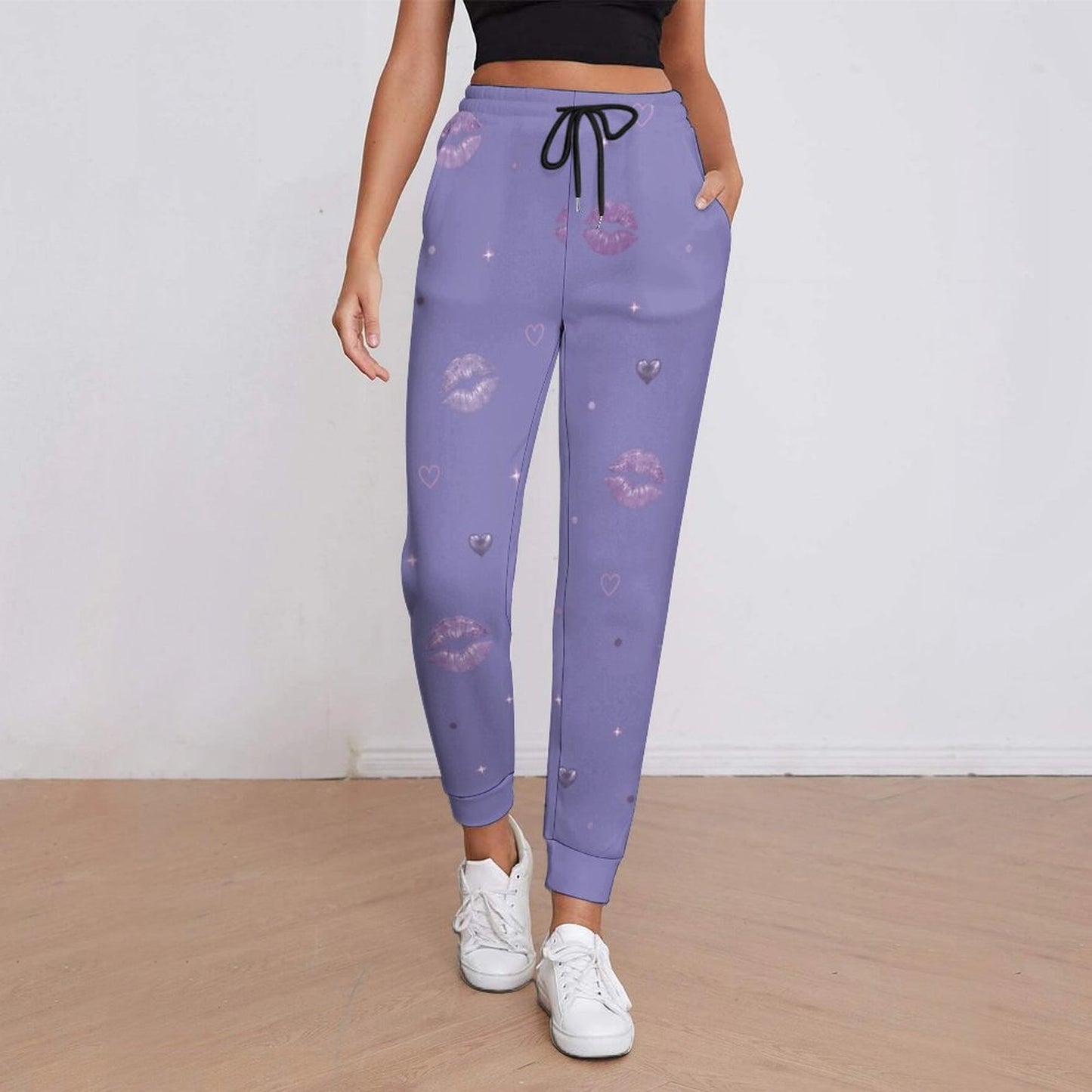 Pantalon de jogging lavande à motifs – Collection NOVA