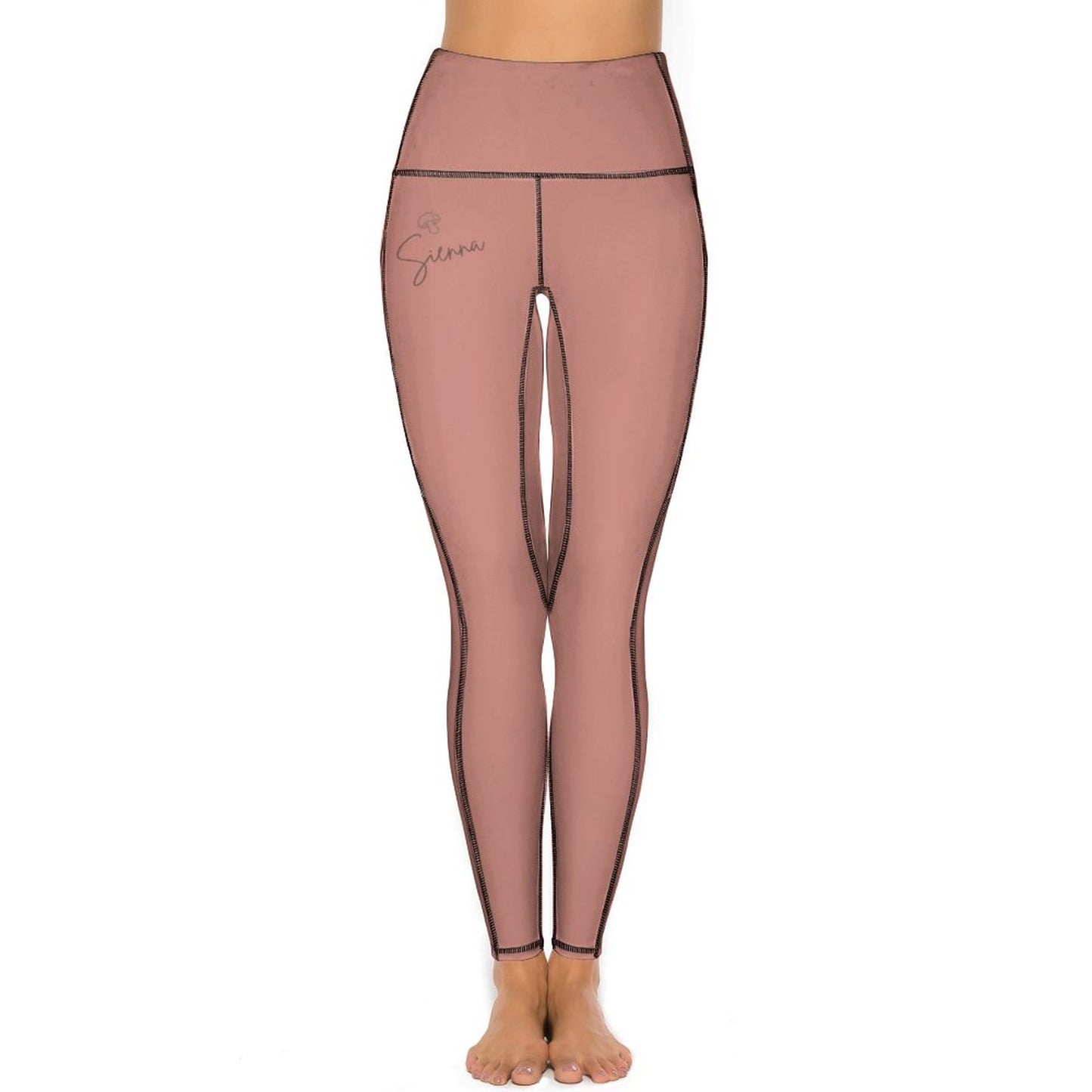 Legging terracotta uni pour femme – Collection SIENNA