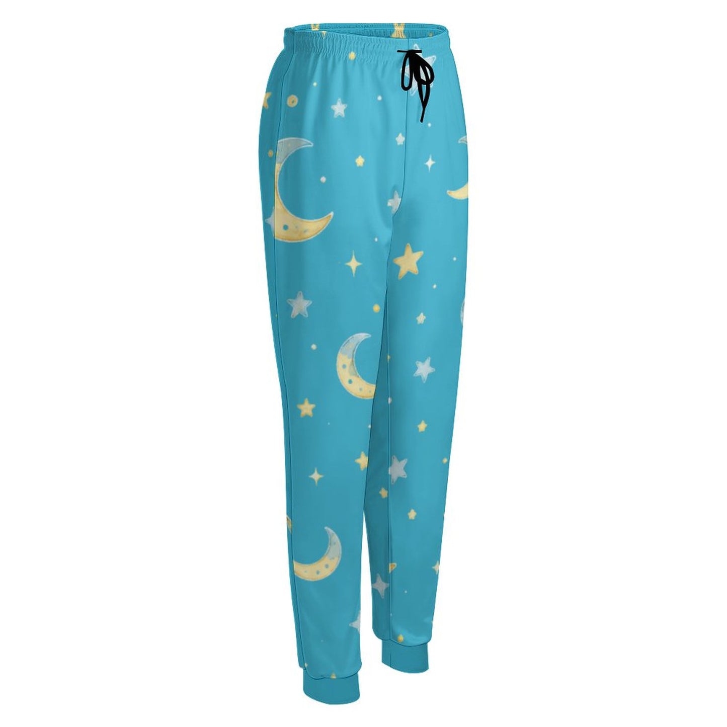 Pantalon de jogging turquoise à motifs – Collection LUNA