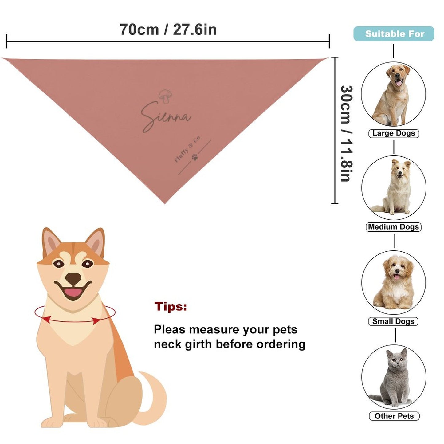 Customised Dog Bandana