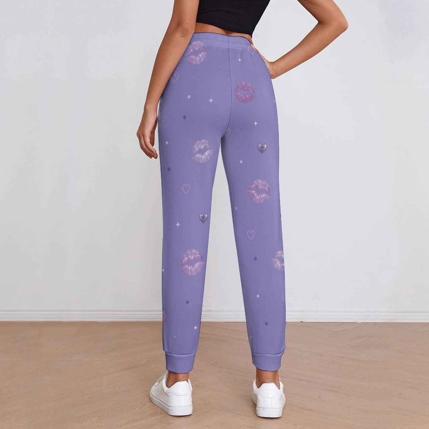 Pantalon de jogging lavande à motifs – Collection NOVA