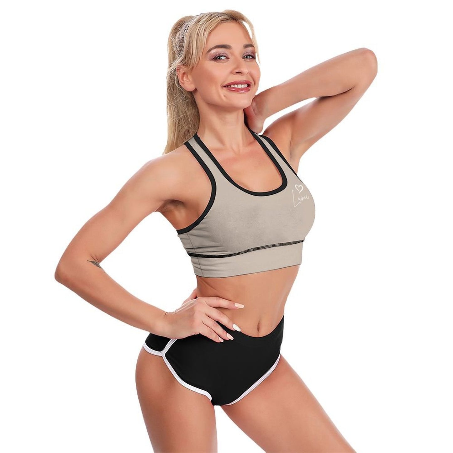 Custom Printed Patterned Yoga Sports Bra(All-Over Printing)