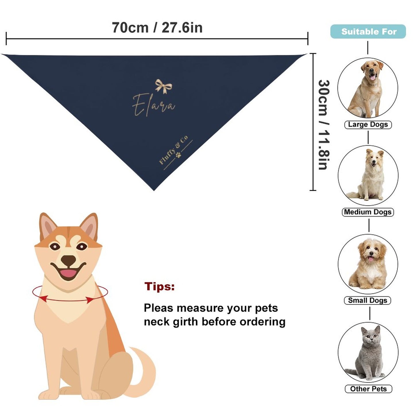 Customised Dog Bandana