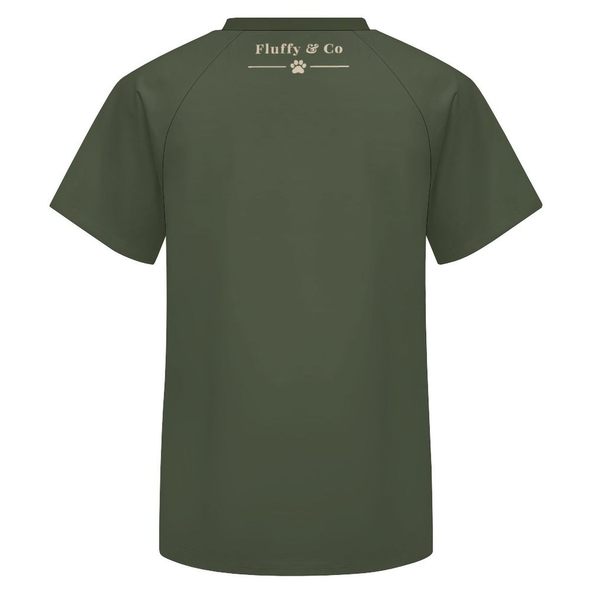 T-shirt vert forêt uni Dog Mom – Collection EDEN