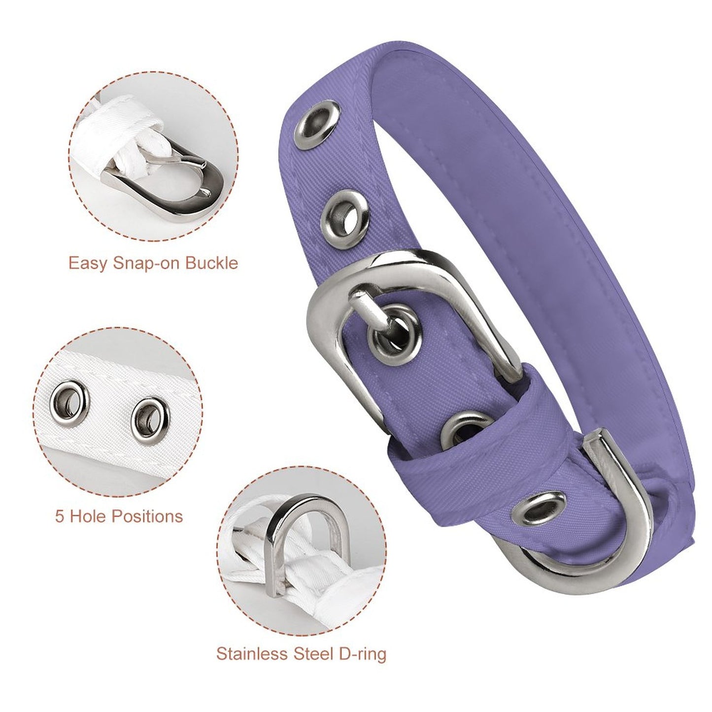 Oxford Cloth Adjustable Pet Collar for Dogs