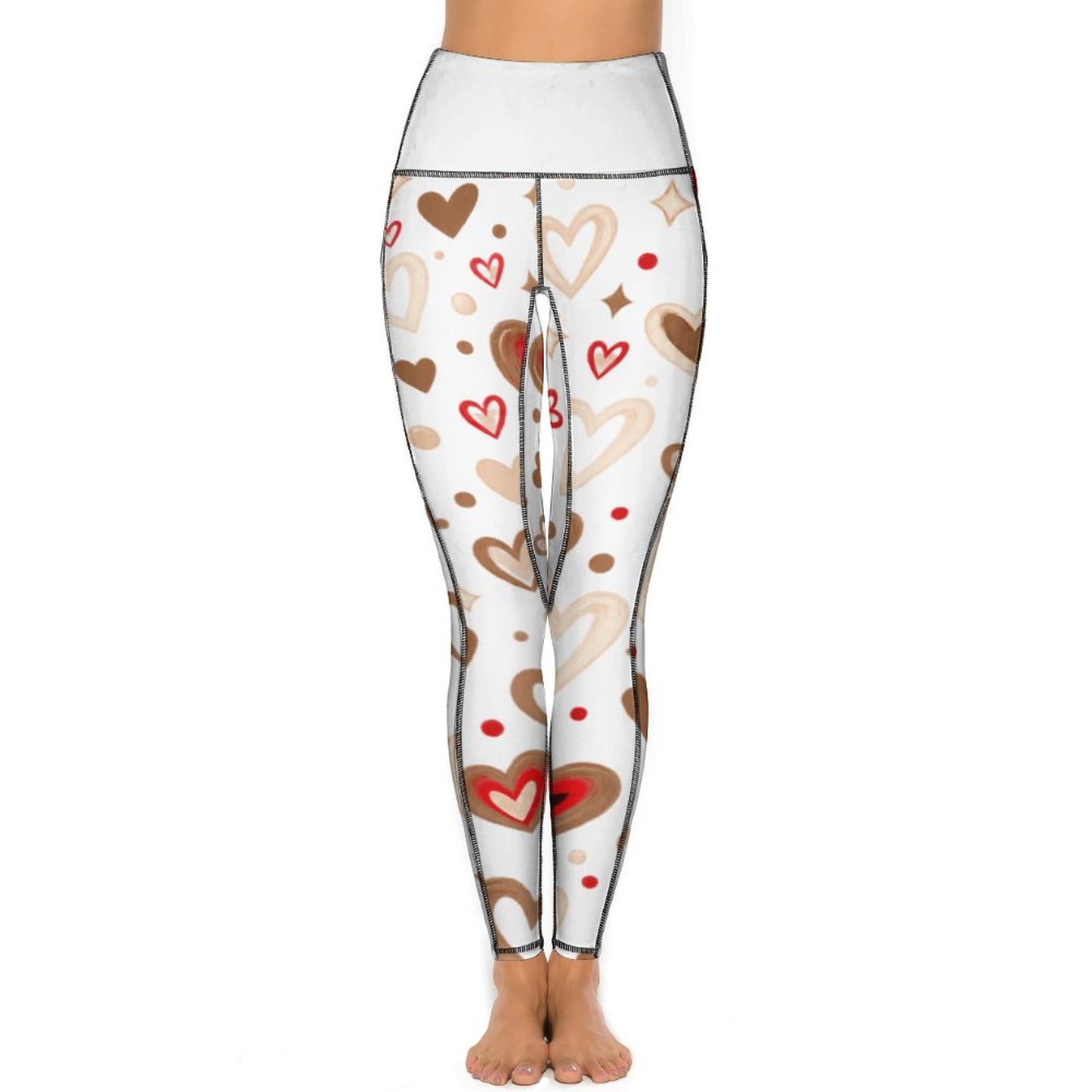 Custom Print Patterned Yoga Pants with 2 Pockets (All-Over Printing)