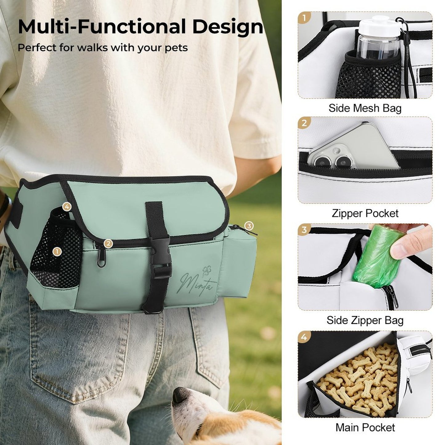 Pochette de promenade Signature – Collection MINTA