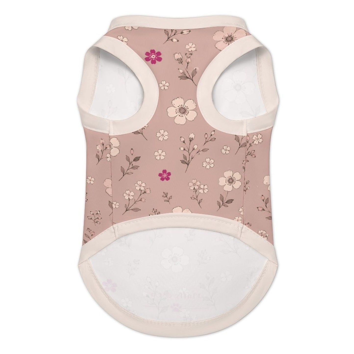 Pyjama et chandail vieux rose à motifs pour chien – Collection AURA