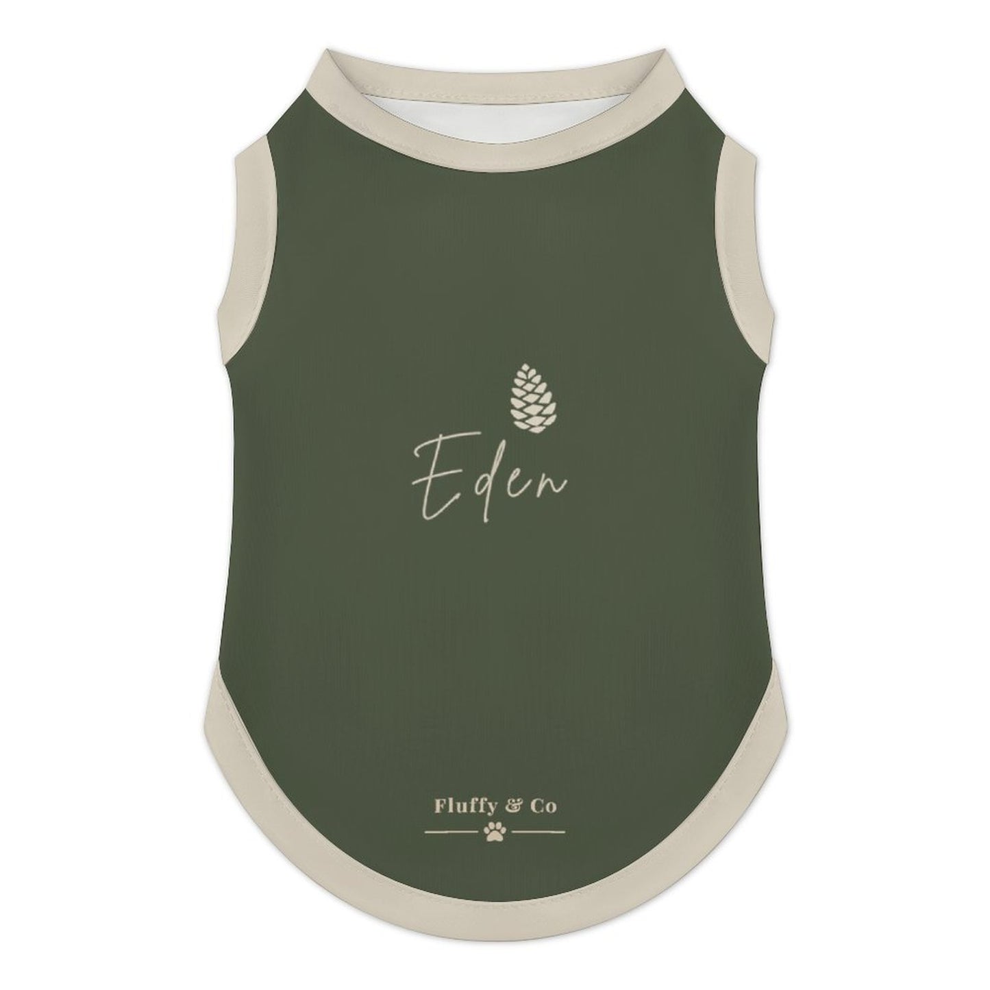 Pyjama et chandail vert forêt uni pour chien – Collection EDEN
