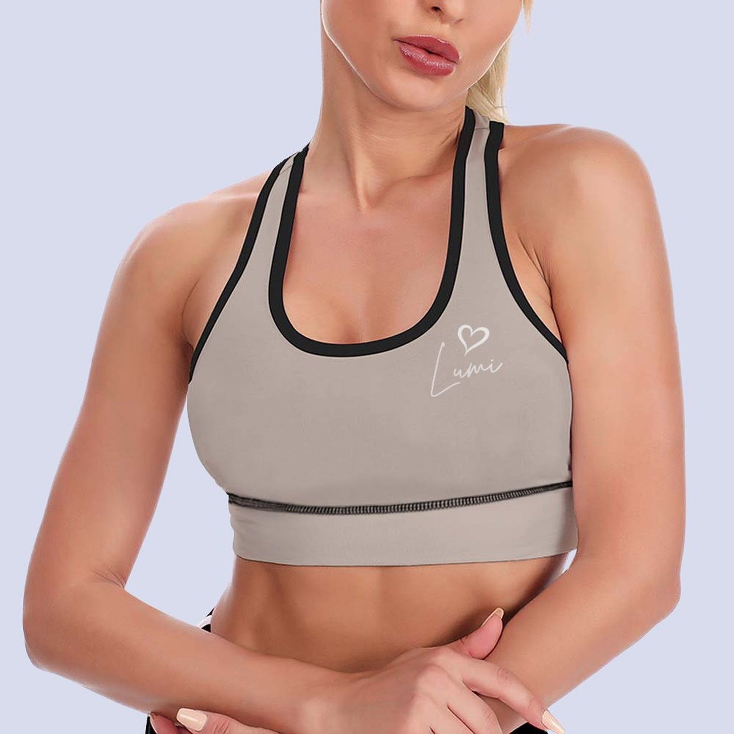 Custom Printed Patterned Yoga Sports Bra(All-Over Printing)