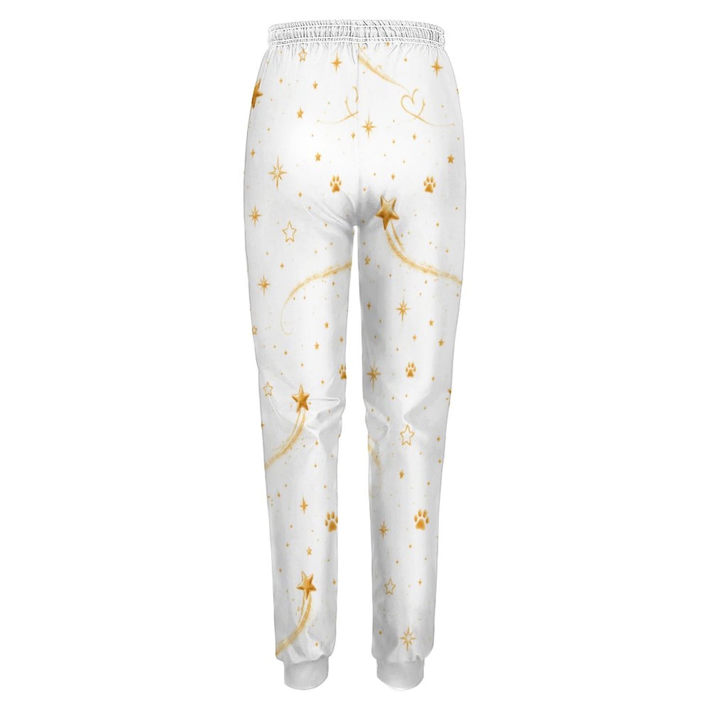 Pantalon de jogging blanc à motifs – Collection WILLOW