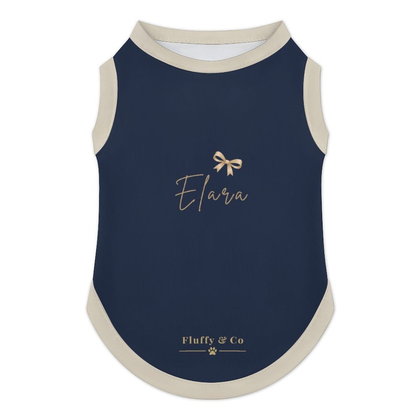 Pyjama et chandail bleu nuit uni pour chien – Collection ELARA