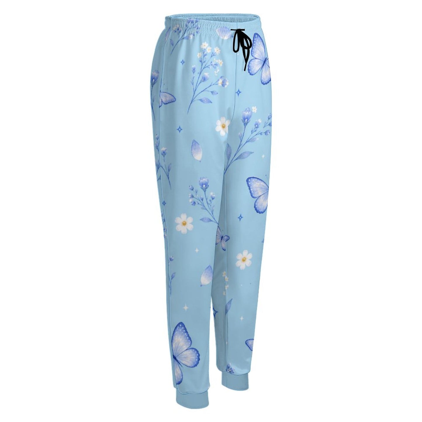 Pantalon de jogging bleu ciel à motifs – Collection OPAL