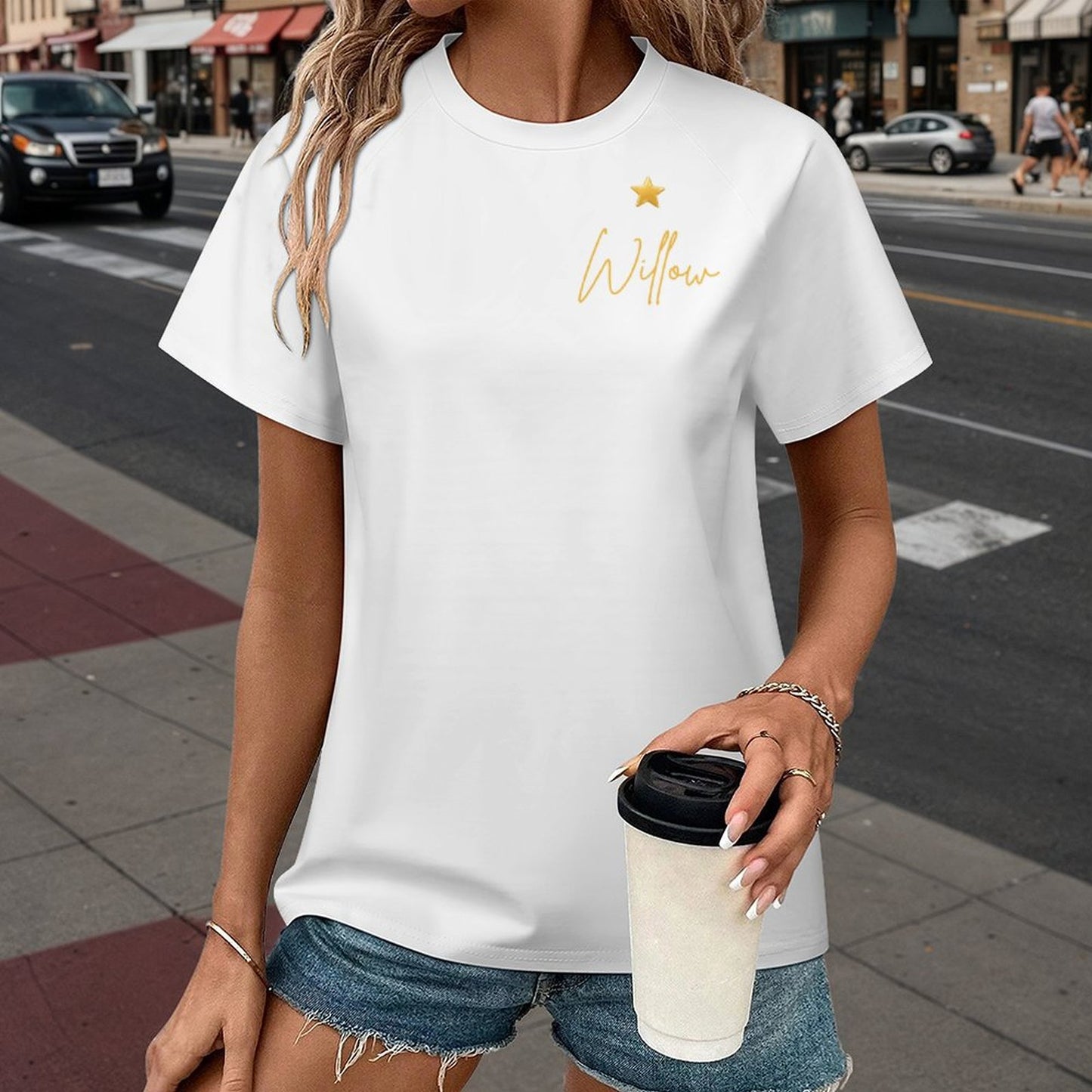 T-shirt Dog Mom blanc uni – Collection WILLOW