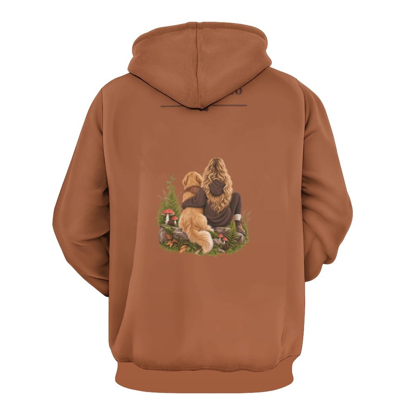 Hoodie brun terre cuite Illustration – Collection SIENNA
