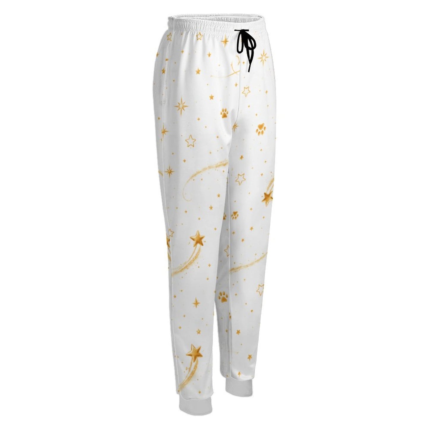 Pantalon de jogging blanc à motifs – Collection WILLOW