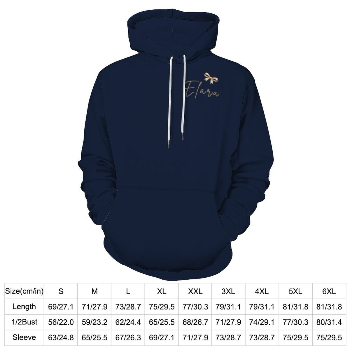 Hoodie illustration bleu nuit – Collection ELARA