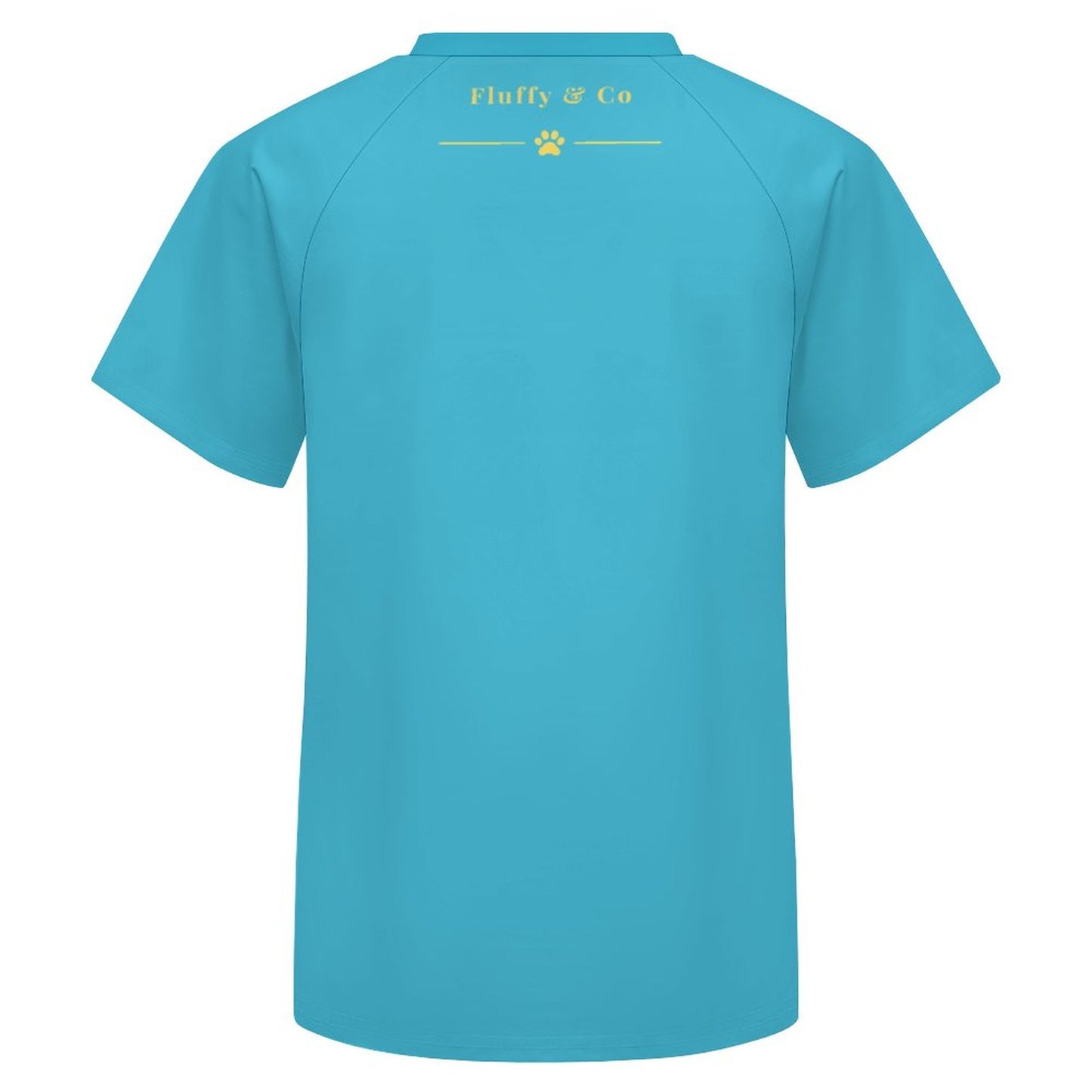 T-shirt Dog Mom turquoise uni – Collection LUNA