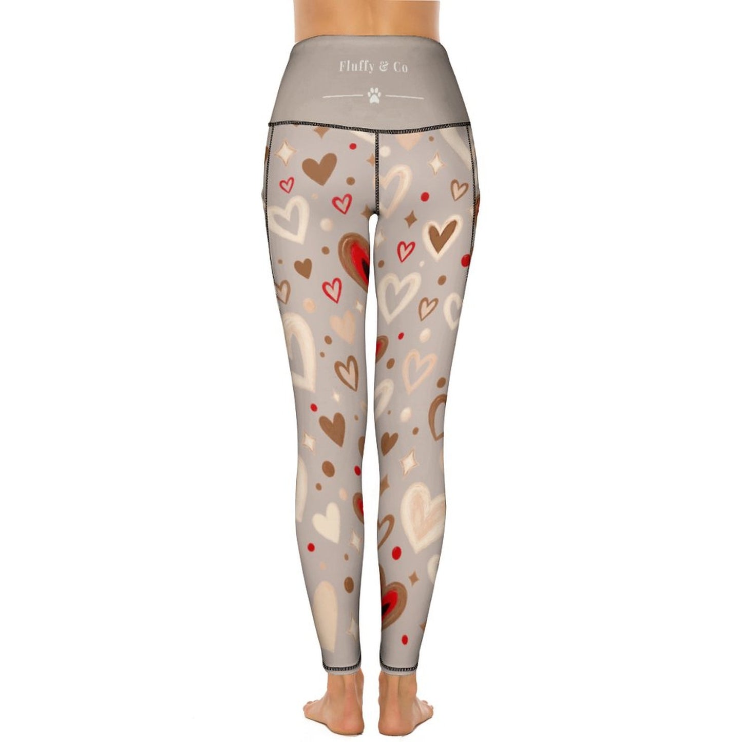 Custom Print Patterned Yoga Pants with 2 Pockets (All-Over Printing)